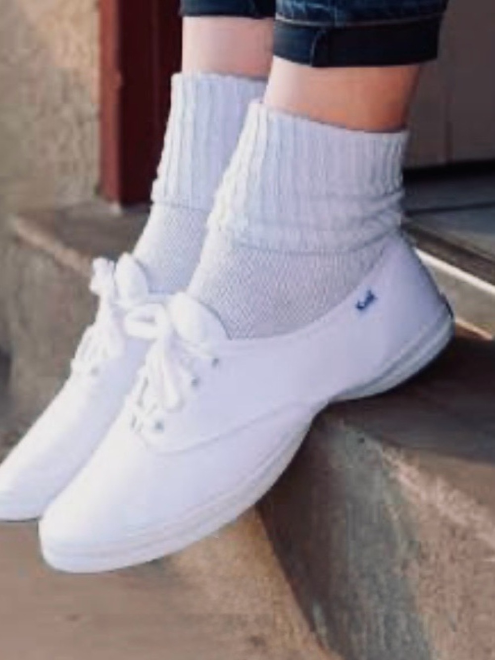 White Keds Champion Cotton Canvas Sneakers (size 8)